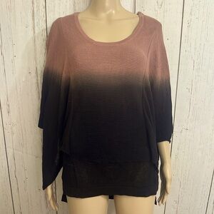 Gentle Fawn Ombré Sweater Flowy Sleeves Size M